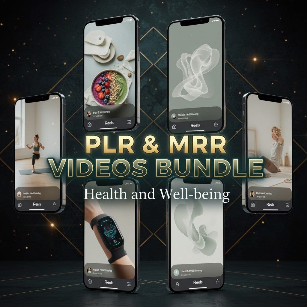 An MRR Health & Wellness Video Bundle for Faceless Marketing with PLR