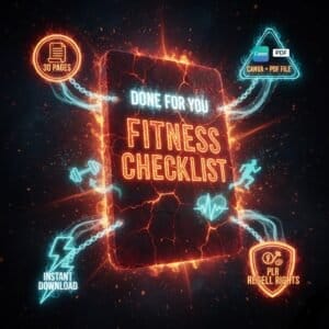 Editable Fitness Checklist with PLR – Use or Resell Instantly
