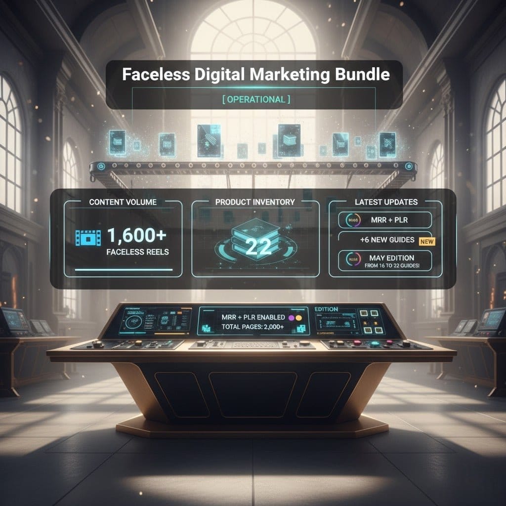 22 Faceless MRR Digital Marketing Products (Ready to Resell)