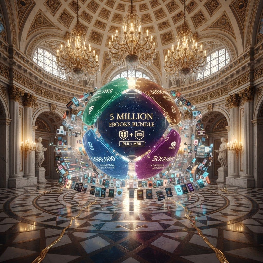 Ultimate Resell Bundle: 5 Million PLR eBooks for Passive Income & Financial Freedom (MRR Included)