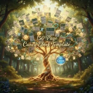 Ultimate eBook Creation Bundle: 150+ Canva Templates, Workbook & Step-by-Step Guide with MRR & PLR